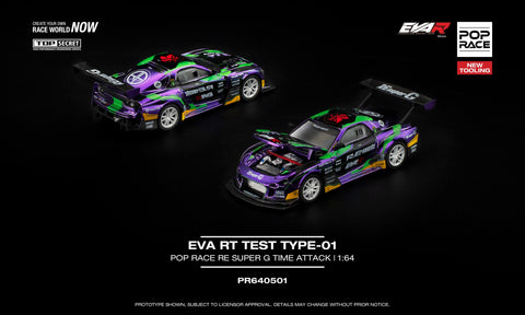 (Pre-Order) 1/64 Pop Race PR640501 EVA RT Test Type-01 Pop Race RE Super G Time Attack