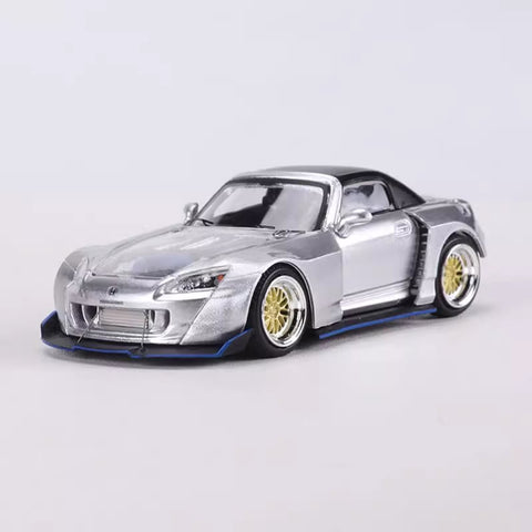 1/64 Rhino Model RMHS2000S Honda S2000 AP2 Silver LHD