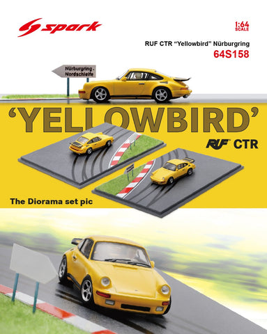 (Pre-Order) 1/64 Spark Models 64S158 RUF CTR "Yellowbird" Nürburgring