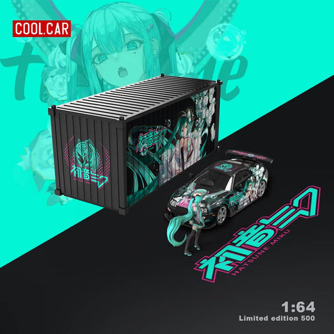 (Pre-Order) 1/64 Cool Car CC644439-2 Toyota Supra A80Z Hatsune Miku w/ Figurine & Container