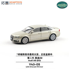 (Pre-Order) 1/64 XCarToys Y43-05 Audi A8 (D3) Grey