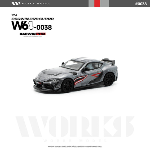 (Pre-Order) 1/64 Works Model W640038 DarwinPRO Supra Grey Shark