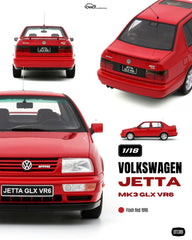 (Pre-Order) 1/18 OttOmobile OT1389 Volkswagen Jetta Mk3 GLX VR6 1996 Flash Red