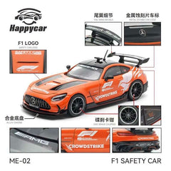 (Pre-Order) 1/64 Happycar ME-02 Mercedes-AMG GT Black Series F1 Safety Car Orange
