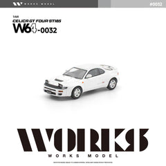 (Pre-Order) 1/64 Works Model W640032 Toyota Celica GT Four ST185 White