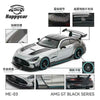 (Pre-Order) 1/64 Happycar ME-03 Mercedes-AMG GT Black Series Silver w/ Star Livery