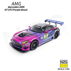 (Pre-Order) 1/64 KILO Works 114600004 Mercedes-AMG GT GT3 Purple Beast