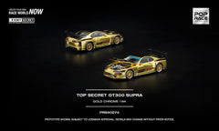 (Pre-Order) 1/64 Pop Race PR640274 Top Secret GT300 Supra Gold Chrome