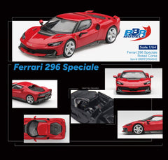 (Pre-Order) 1/64 BBR Models BBRFER64042 Ferrari 296 Speciale Rosso Corsa