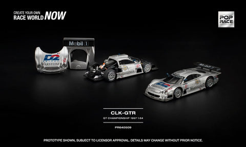 (Pre-Order) 1/64 Pop Race PR640509 Mercedes-Benz AMG CLK GTR FIA GT Championship 1997