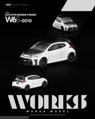(Pre-Order) 1/64 Works Model W640010 Toyota GRMN Yaris White