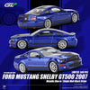 1/64 Motorhelix GL-1251005F Ford Mustang Shelby GT500 2007 Metallic Blue w/ Single Matt Black Stripe