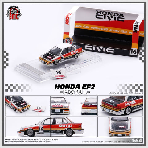 (Pre-Order) 1/64 BM Creations 64B0467 Honda Civic EF2 Motul