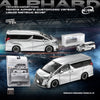 (Pre-Order) 1/64 Model Model MM64-ALPHARD-004 Toyota Alphard Customized Version Liquid Metallic Silver
