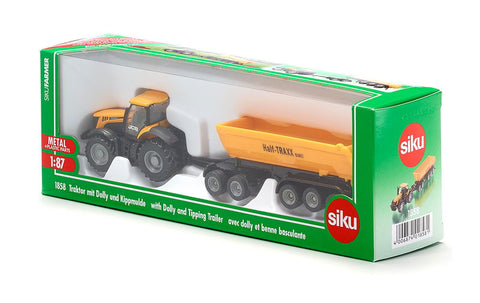 Siku 1858 Tractor w/ Dolly & Tipping Trailer