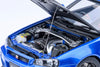 1/18 AUTOART 77460 Nissan Skyline GT-R (R34) Z-Tune (Bayside Blue/ Carbon)