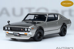 1/18 AUTOART 77477 Nissan Skyline 2000GT-R (KPGC110) Tuned Version Silver/ Carbon Bonnet