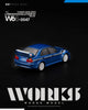 (Pre-Order) 1/64 Works Model W640047 Mitsubishi Lancer Evolution 6 Tommi Makinen Blue