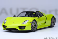 1/18 AUTOART 77921 Porsche 918 Spyder Weissach Package (Acid Green)