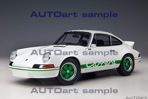 (Pre-Order) 1/18 AUTOART 78031 Porsche 911 Carrera 2.7 RS (Grand Prix White w/ Green stripes)