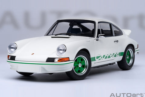 1/18 AUTOART 78031 Porsche 911 Carrera 2.7 RS (Grand Prix White w/ Green Stripes)