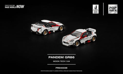 (Pre-Order) 1/64 Pop Race PR640338 Pandem GR86 Moon Tech