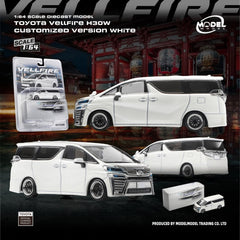 (Pre-Order) 1/64 Model Model MM64-VELLFIRE-002 Toyota Vellfire H30W Customized Version White