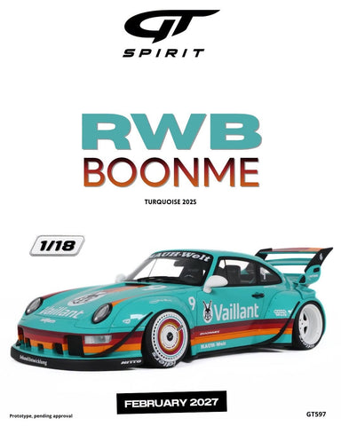 (Pre-Order) 1/18 GT Spirit GT597 RWB Boonme 2025 Turquoise