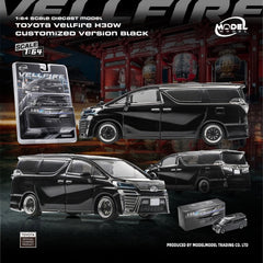 (Pre-Order) 1/64 Model Model MM64-VELLFIRE-001 Toyota Vellfire H30W Customized Version Black