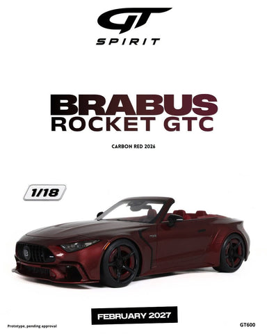 (Pre-Order) 1/18 GT Spirit GT600 Brabus Rocket GTC 2026 Carbon Red