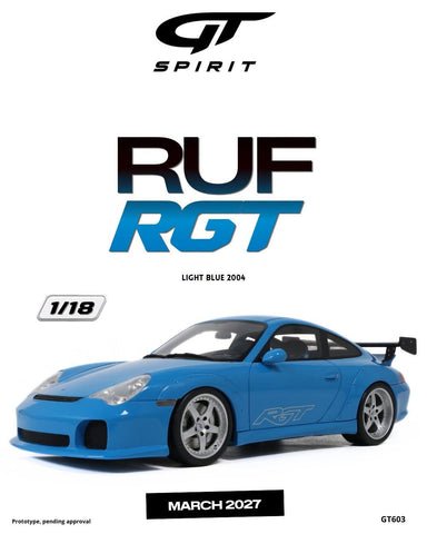 (Pre-Order) 1/18 GT Spirit GT603 RUF RGT 2004 Light Blue
