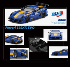 (Pre-Order) 1/64 BBR Models BBRFER64046 Ferrari 599XX Evo #18