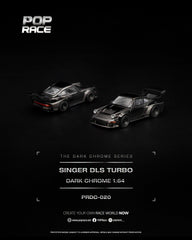 (Pre-Order) 1/64 Pop Race PRDC020 Singer DLS Turbo Dark Chrome