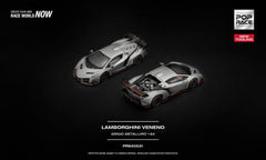 (Pre-Order) 1/64 Pop Race PR640531 Lamborghini Veneno Grigio Metalluro