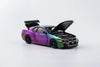 (Pre-Order) 1/64 Aurora Model AMNSR34CMP Nissan Skyline GT-R R34 Z-Tune Chrome Magic Purple