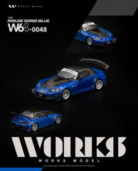 (Pre-Order) 1/64 Works Model W640048 Amuse S2000 GT1 Turbo Blue