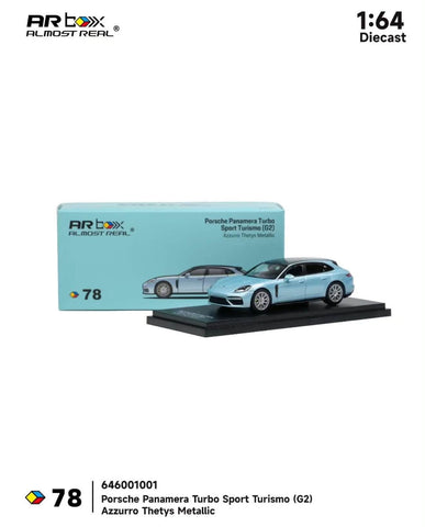 (Pre-Order) 1/64 Almost Real 646001001 Porsche Panamera Turbo Sport Turismo (G2) Azzurro Thetys Metallic