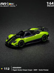 (Pre-Order) 1/64 Almost Real 650605001 Pagani Zonda Cinque Coupé 2009 Verde Firenze
