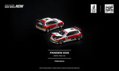 (Pre-Order) 1/64 Pop Race PR640633 Pandem EG6 White/ Red