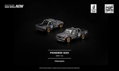 (Pre-Order) 1/64 Pop Race PR640635 Pandem 620 Grey