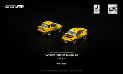 (Pre-Order) 1/64 Pop Race PR640583 Pandem Pocket Bunny 32 Yellow