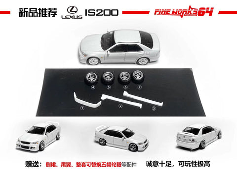 1/64 FineWorks64 FWLIS200PW Lexus IS200 Pearl White