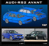 (Pre-Order) 1/64 Top Models TMARS2BK Audi RS2 Avant B4 1994 Black LHD