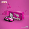 (Pre-Order) 1/64 Cool Car CCVWBHKPF Volkswagen Beetle Hello Kitty Pink w/ Figurine & Container