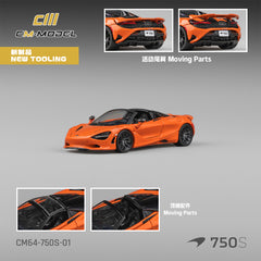 (Pre-Order) 1/64 CM Model CM64-750S-01 McLaren 750S Spider Ember Orange