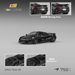 (Pre-Order) 1/64 CM Model CM64-750S-08 McLaren 750S Spider Onyx Black