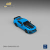 (Pre-Order) 1/64 CM Model CM64-DARKHORSE-03 Ford Mustang Darkhorse Grabber Blue with Black Hood Stripes