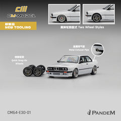 (Pre-Order) 1/64 CM Model CM64-E30-01 Pandem M3 E30 Pearl White