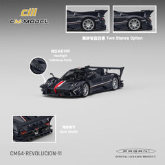 (Pre-Order) 1/64 CM Model CM64-REVOLUCION-11 Pagani Zonda Revolución Navy Carbon Fiber