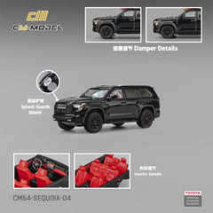 (Pre-Order) 1/64 CM Model CM64-SEQUOIA-04 Toyota Sequoia Midnight Black